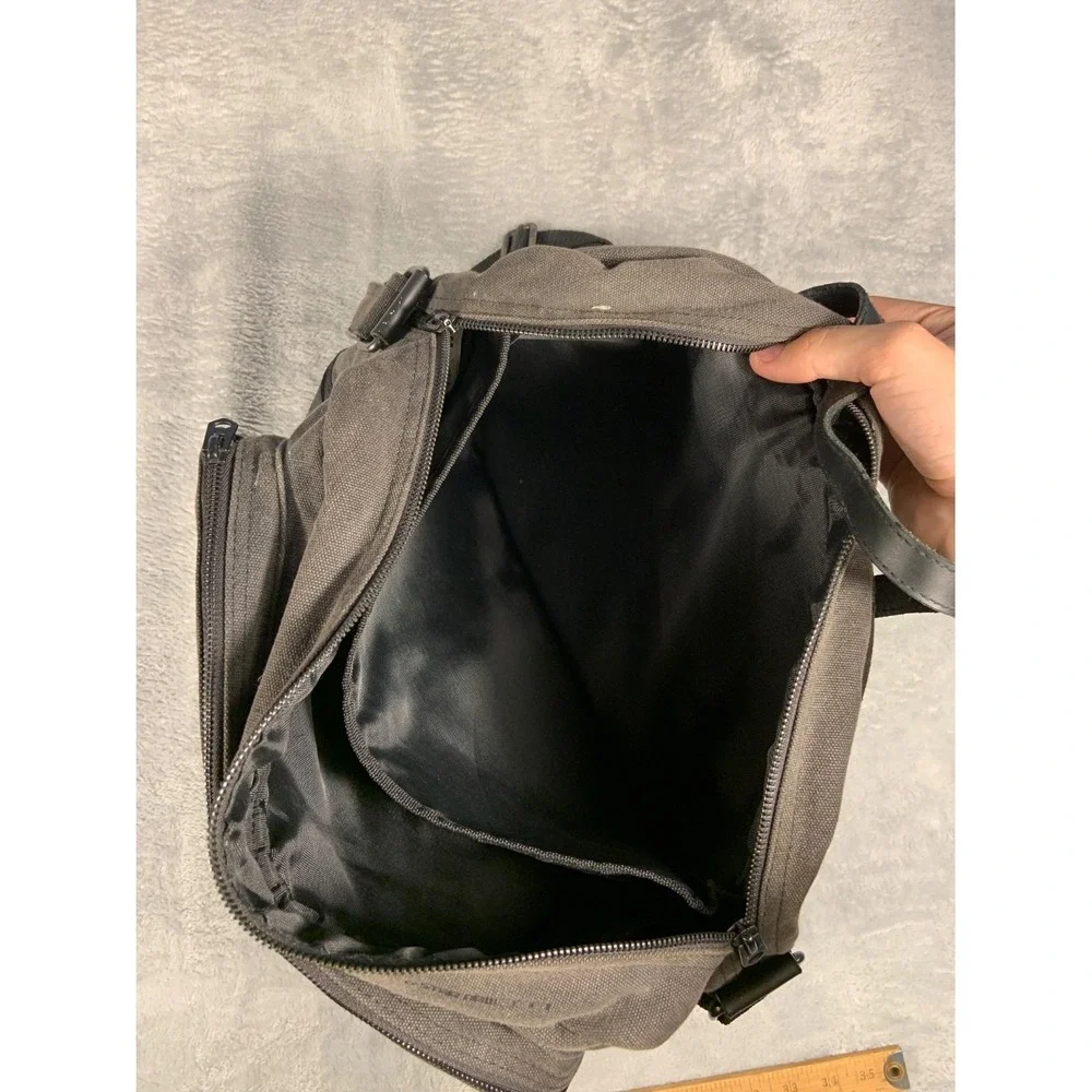 G-Star Raw Originals Denim Messenger Bag Large Gray Canvas Laptop Briefcase 3301